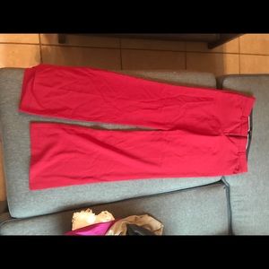 Red business pants